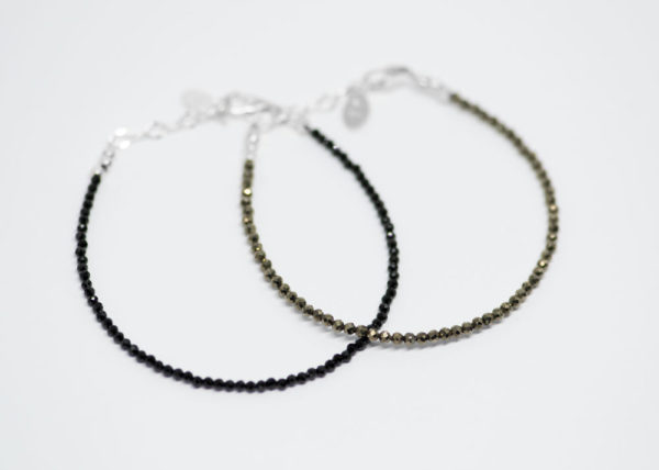 Bracelet mini spinel ou pyrite – Galerie