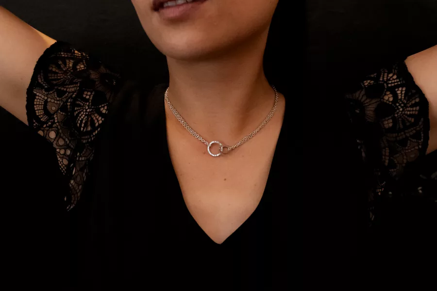 Collier 2xCercles ERIN - Image 2